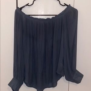 See through off the shoulder top